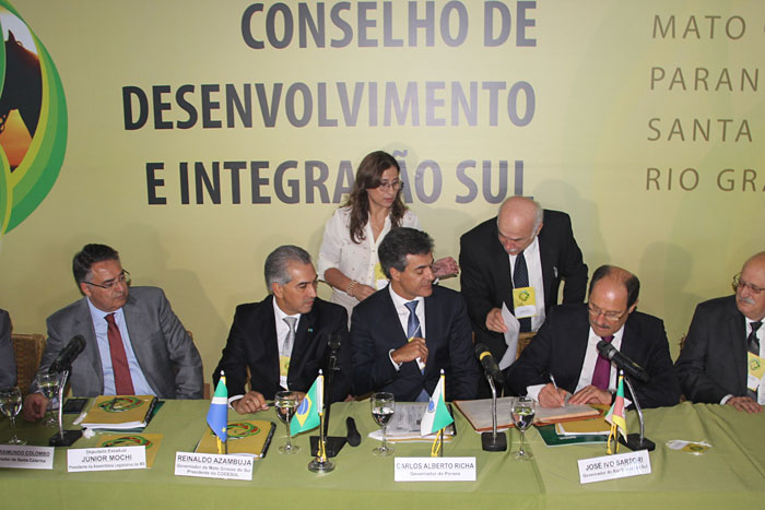 Governadores da Codesul destacam calote da União e pedem novo pacto federativo