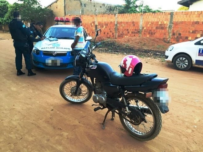 Jovem sem CNH é detido pela Rádio Patrulha da PM