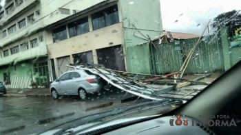 entos de 77 km/h causam prejuízo em Ponta Porã neste domingo