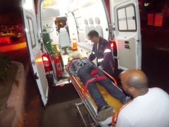 SAMU resgata vítima de queda de moto no bairro Viola Nova