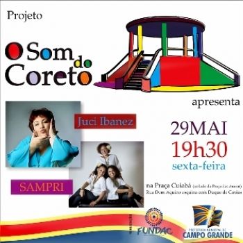 Projeto Som do Coreto começa nesta sexta em Campo Grande