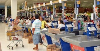 Foto ilustrativa de Mercado, cesta básica, supermercado, compras, produtos alimentícios