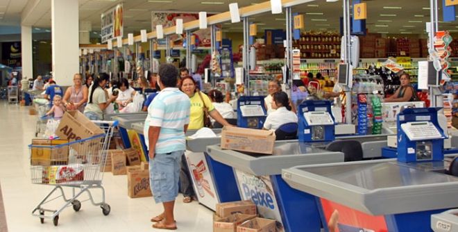 Foto ilustrativa de Mercado, cesta b&aacute;sica, supermercado, compras, produtos aliment&iacute;cios