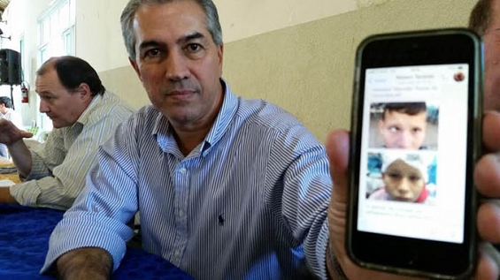 O menino que deixou pra tr&aacute;s o estrabismo e fez brilhar os olhos do governador Azambuja