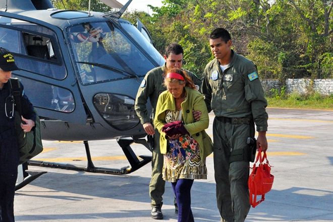 Mulher ferida por espinho é resgata pela Marinha na região do Taquari