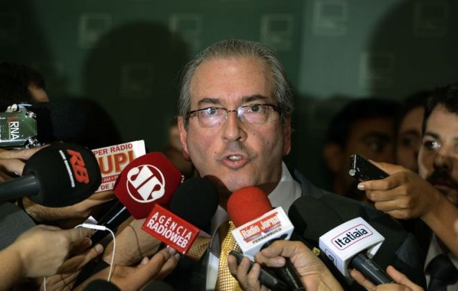 Eduardo Cunha, durante coletiva