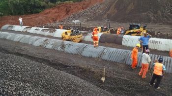 Obras de recuperação prosseguem no km 49