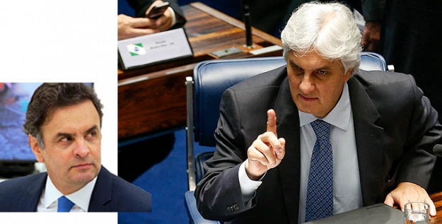 Delcídio não perdoa Aécio