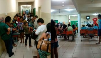 Revoltados, pacientes esperam 6h por atendimento em posto de saúde