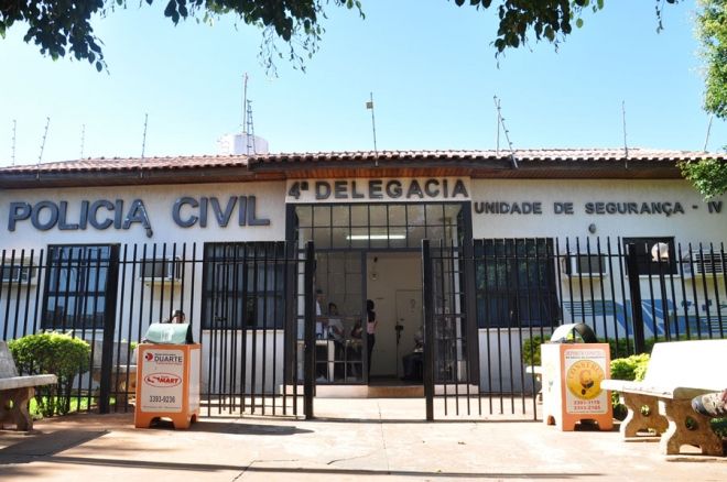 Foto da fachada da delegacia, 4a Delegacia, 4a DP, DP das Moreninhas, Unidade de Seguran&ccedil;a IV