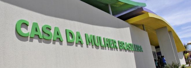 Foto ilustrativa da fachada da Casa da Mulher Brasileira