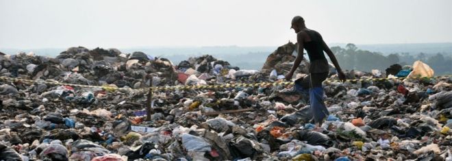 Foto ilustrativa de lixão, aterro sanitário, material reciclado, lixo, coleta seletiva, resíduos, insalubridade, catadores