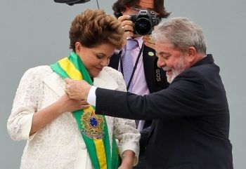 Presidente Dilma Rousseff e ex-presidente Lula