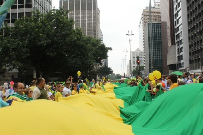 13/03/2016 - Manifestação contra o governo em São Paulo
