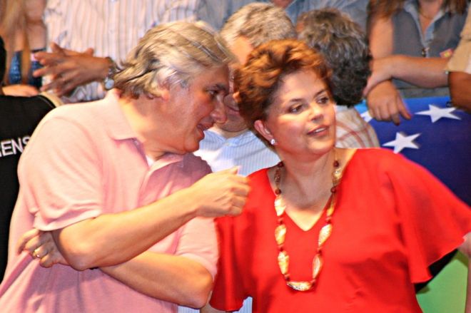 Delcídio e Dilma Rousseff