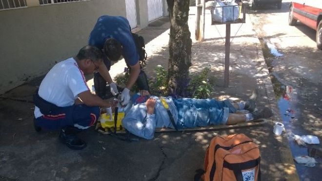 Acidente no Colinos deixa idoso ferido em Três Lagoas