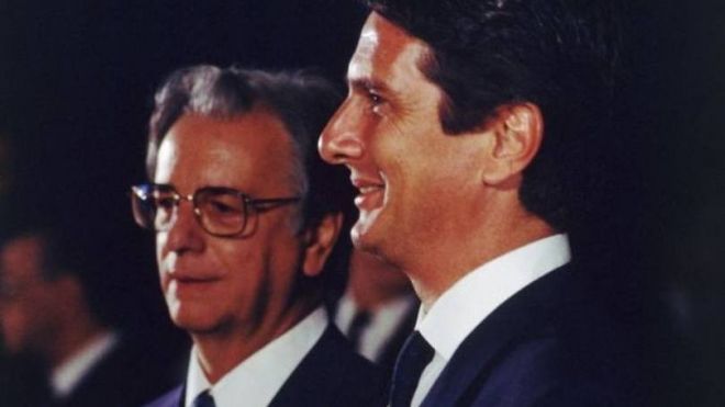 Fernando Collor e Itamar Franco