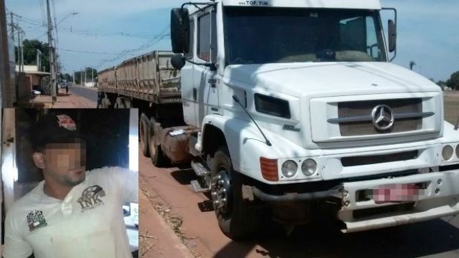 Após acidente, caminhoneiro é preso em flagrante por dirigir embriagado em Três Lagoas