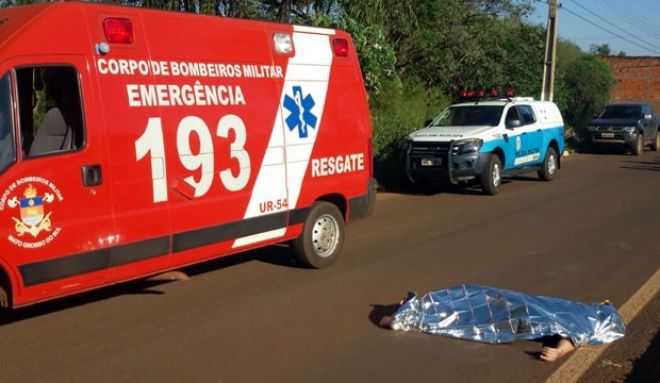 Empresário morre atropelado por caminhão em avenida de Fatima do Sul