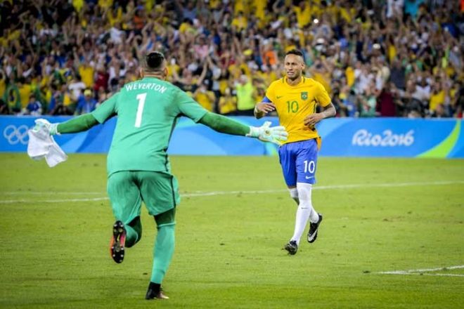 Brasil vence Alemanha nos p&ecirc;naltis e conquista primeiro ouro no futebol