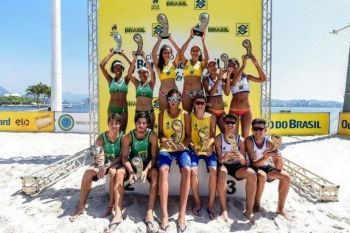 Dupla de Três Lagoas conquista prata no Vôlei de Praia no Rio de Janeiro