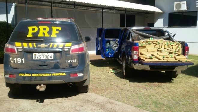 Mais de uma tonelada de maconha é apreendida em Dourados