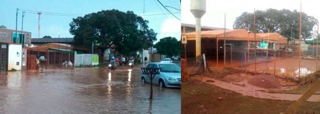 Instituto que atende 2 mil crianças é atingido por chuva e cancela atendimento