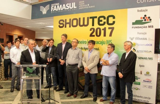 Governador ressaltou o avanço do agronegócio no Estado durante lançamento do Showtec 2017 