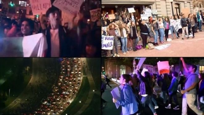Milhares de pessoas protestam nos EUA contra políticas de Donald Trump