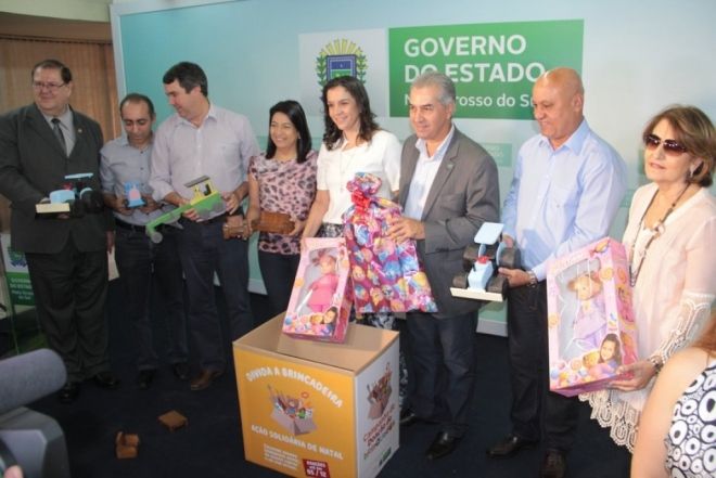 2&ordf; Campanha de doa&ccedil;&atilde;o de brinquedos foi lan&ccedil;ada hoje pelo Governador Reinaldo Azambuja