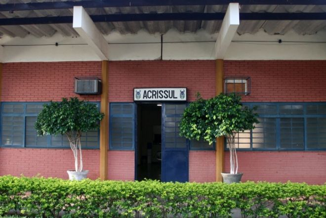 Foto da fachada da Acrissul,  Associação dos Criadores de Mato Grosso do Sul