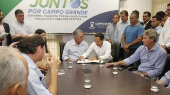 Convênio de R$ 50 milhões é assinado para recuperar ruas de Campo Grande
