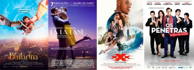 Cinema terá filme de ação e favorito ao Oscar