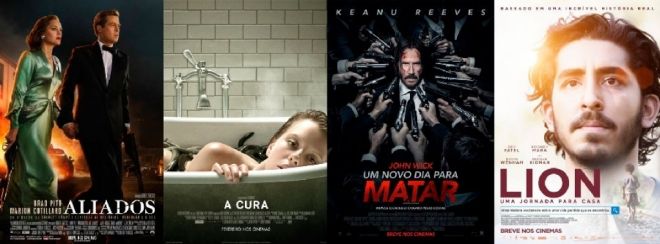 Quatro filmes estreiam nos cinemas