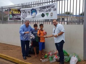 Operário inicia troca de garrafas pet por ingresso para partida de estreia na Copa Verde