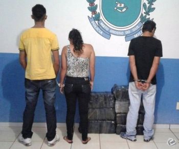 Trio é preso com mais de 100 quilos de maconha em Rio Negro