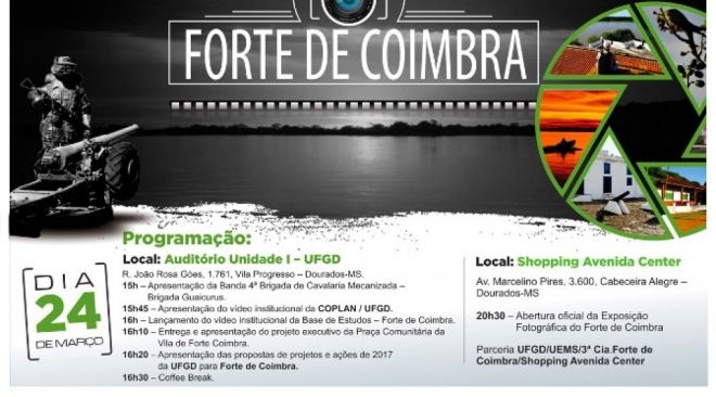 Universidades realizam exposição fotográfica Forte Coimbra no Shopping de Dourados