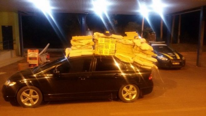  Condutor é preso transportando 449 kg de maconha por rodovia de MS