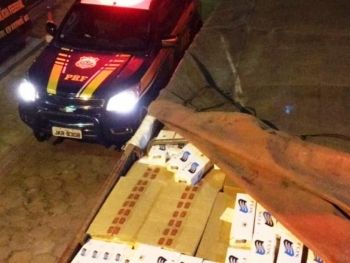 PRF apreende carga de cigarros escondida em fertilizantes