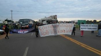 Rodovias de Mato Grosso do Sul são bloqueadas por manifestantes