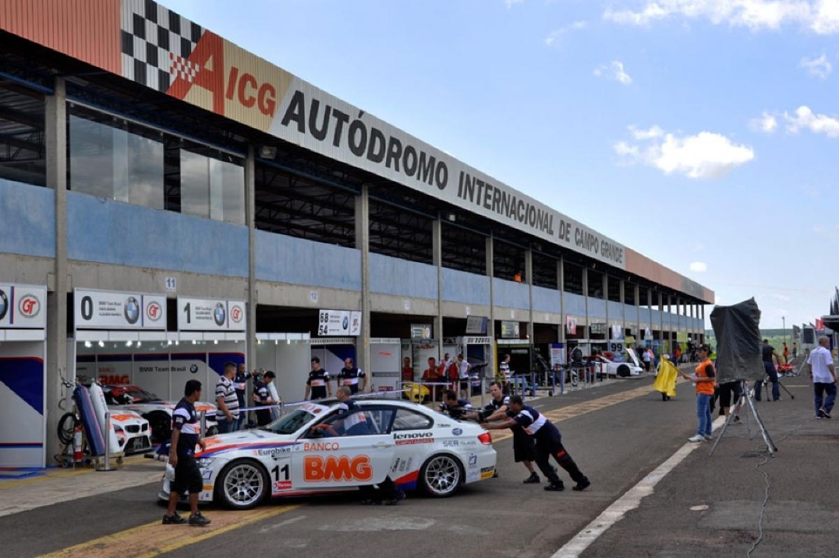 Foto da fachada do Autódromo Internacional Orlando Moura, Autódromo Internacional de Campo Grande, GGA