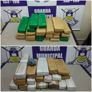 Dupla é flagrada com 37 quilos de maconha na rodoviária de Dourados