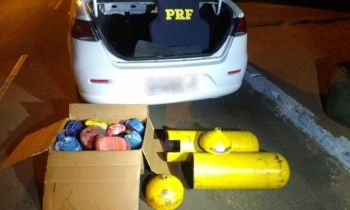 Na BR-262, Polícia Rodoviária Federal apreende 30 quilos de cocaína em tanque de gás GNV