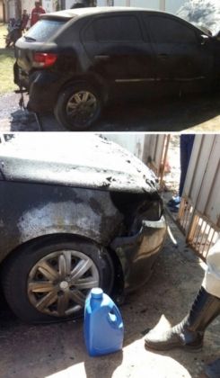 Carro do diretor de presídio em Corumbá é incendiado
