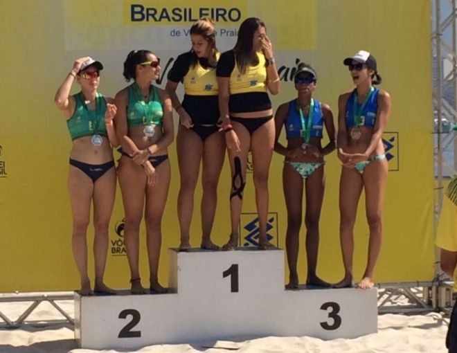 Se destacando mais uma vez, Vôlei de Praia feminino fica em terceiro no Rio