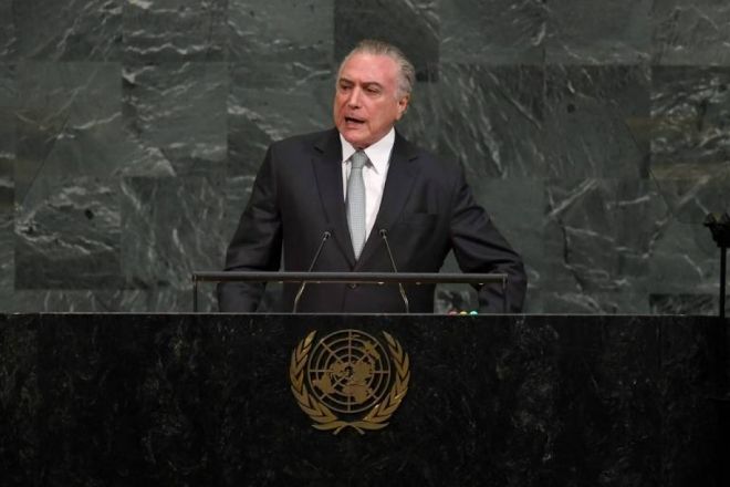 Na ONU, Temer manda recado para Maduro e divulga dado sobre a Amazônia