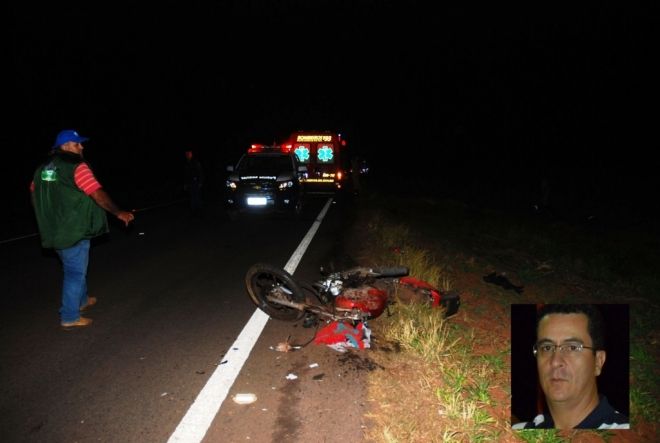 Motociclista de 49 anos morre em colisão com caminhonete