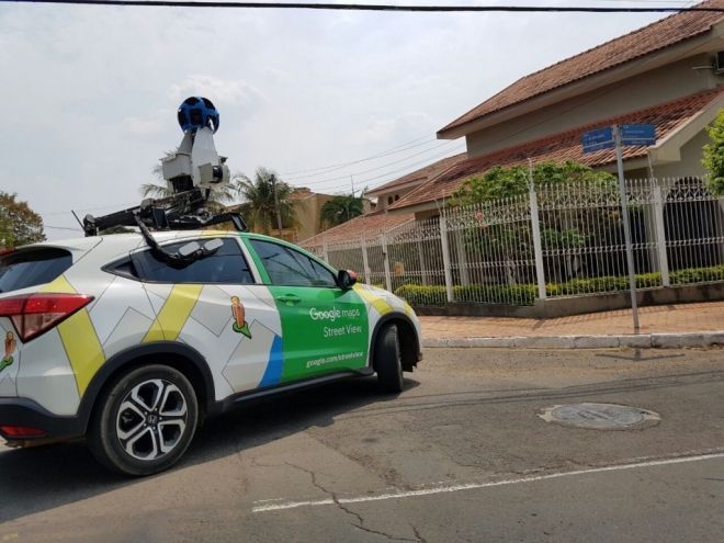 Carro do Google Carro do Google Street View é visto pelas ruas de Campo Grande  é visto pelas ruas de Campo Grande