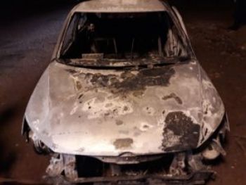 Veículo do Paraguai é encontrado incendiado com corpo de homem dentro, em Ponta Porã