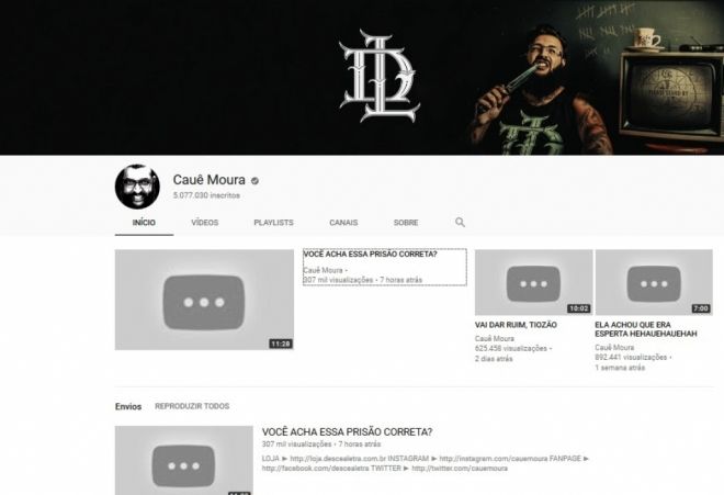 Canal famoso do Youtube é deletado por “violar as diretrizes” do site